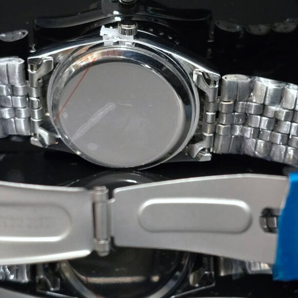 Casiru Ladies Rhinestone Bezel w/Pink Shell Dial Quartz Watch Stainless Bracelet - Picture 8 of 11